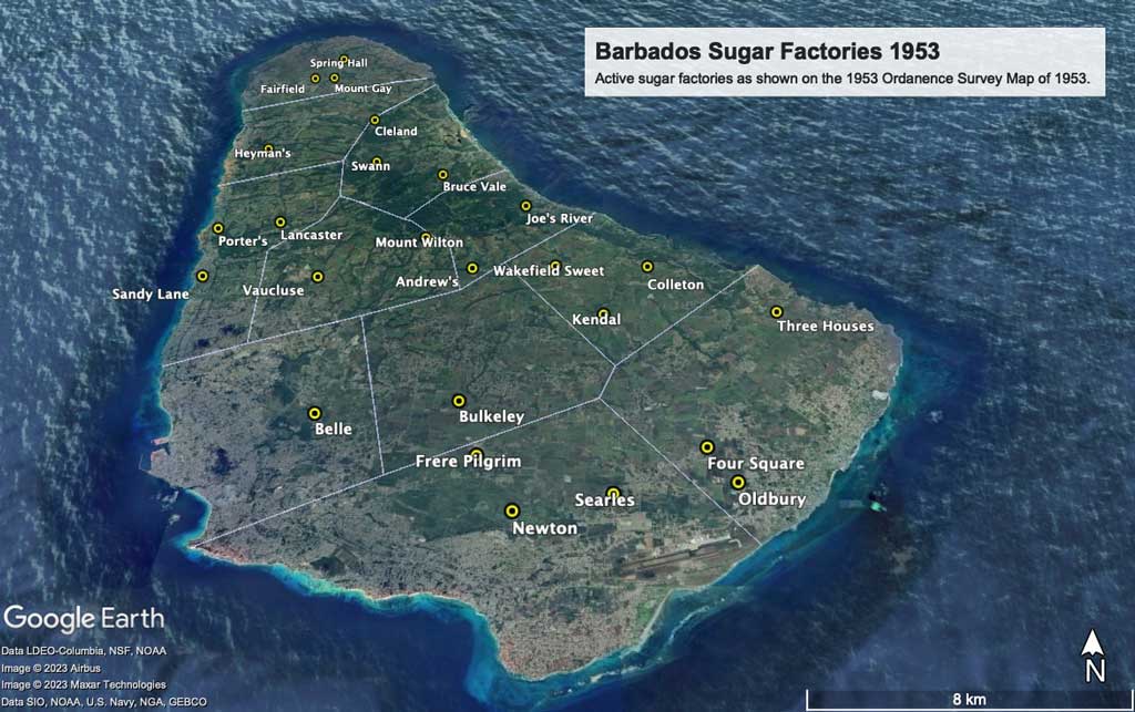 Barbados Sugar Factories 1953