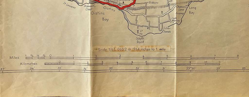 A Map of Barbados for Motorist Cyclist Walkers & Tourist - 1936