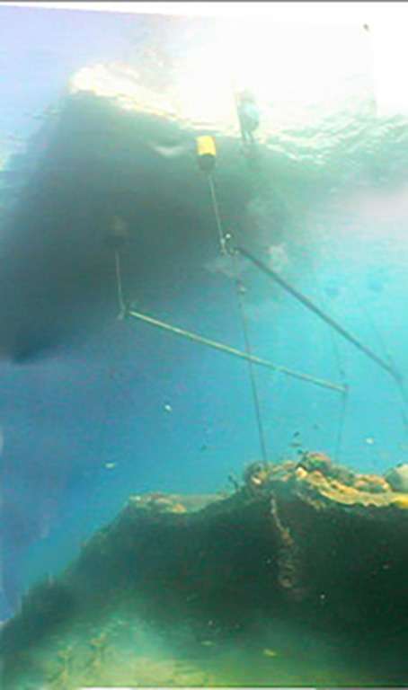 Moving the riveted steel bulkhead from the Cornwallis