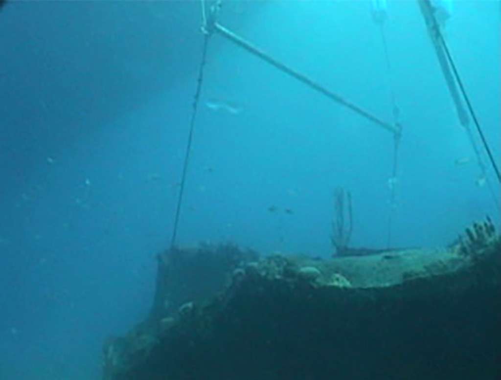 Moving the riveted steel bulkhead from the Cornwallis