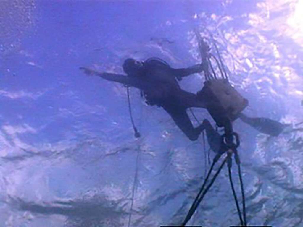 Moving the riveted steel bulkhead from the Cornwallis