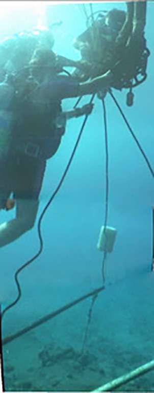 Moving the riveted steel bulkhead from the Cornwallis