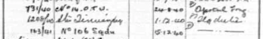 P/O George Harold Frederick Inniss RAF RoS