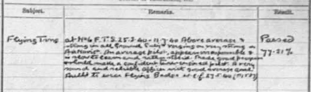 P/O George Harold Frederick Inniss RAF RoS