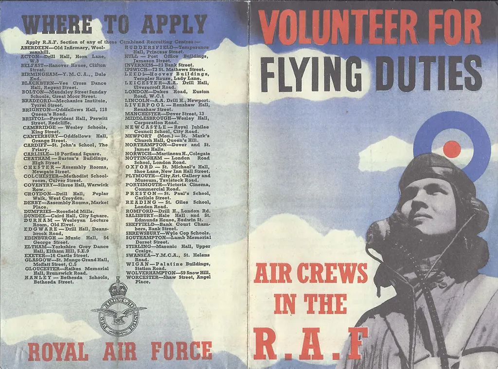 Early World War II RAF recruitment poster