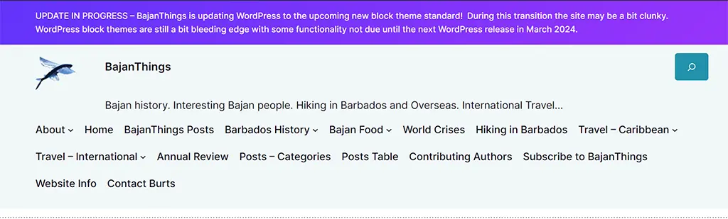 BajanThings - block theme conversion