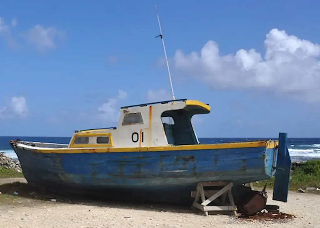 Bajan fishing boat Derek 01 - Tent Bay, St Joseph, Barbados
