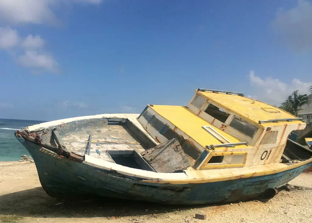 BajanThings Hero Image - Bajan fishing boat Derek 01 - Tent Bay, St Joseph, Barbados