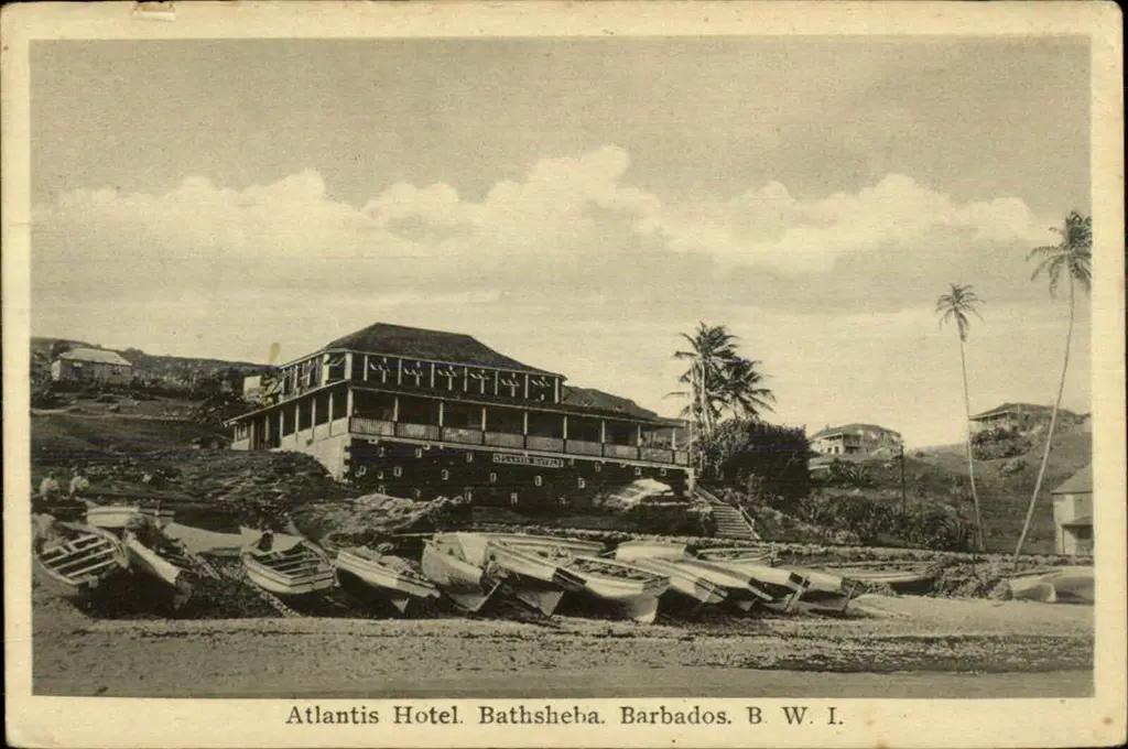 Atlantis Hotel, Tent Bay, St. Joseph postcard
