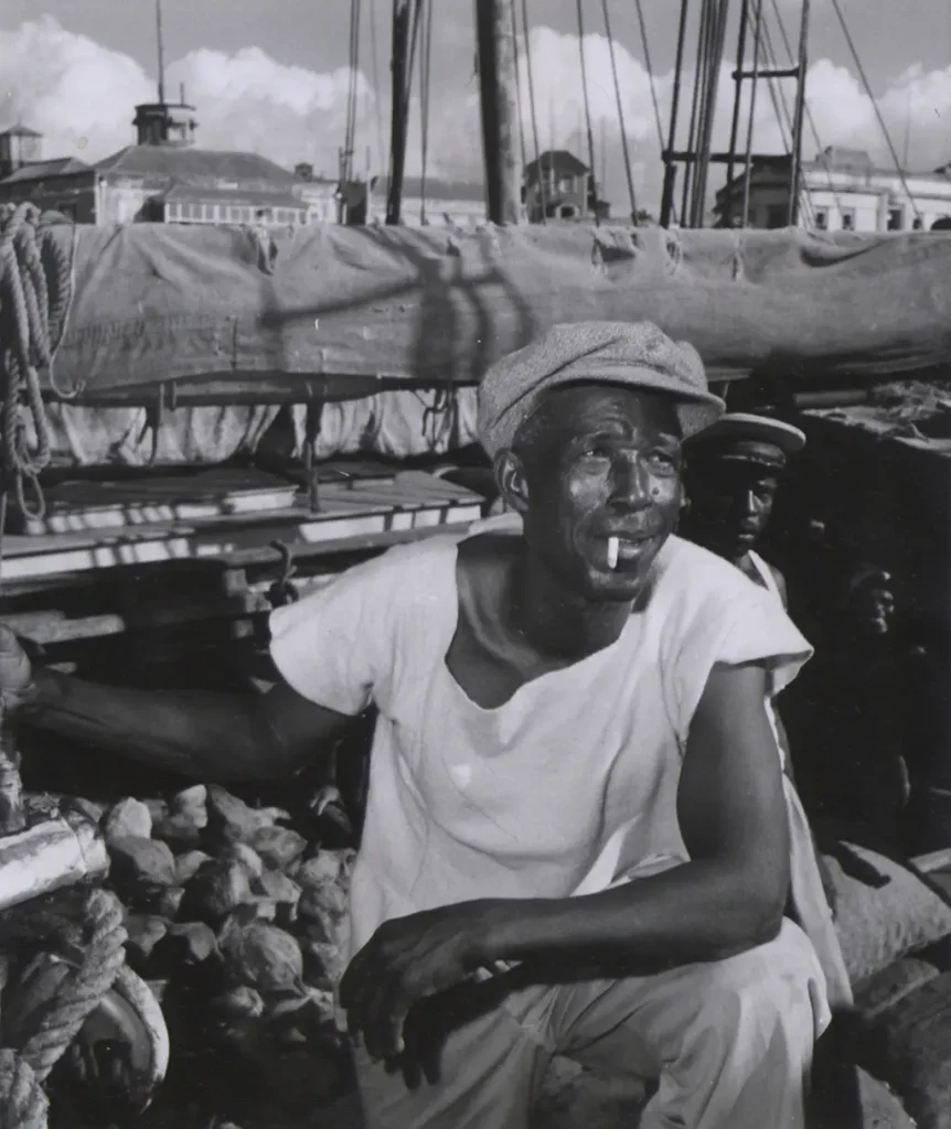 Captain Evan Joseph owner of the schooner Mary E Caroline