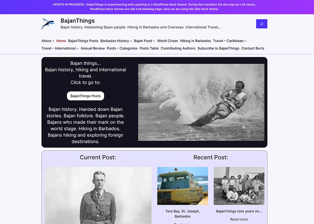 Moving BajanThings to the Ollie block theme