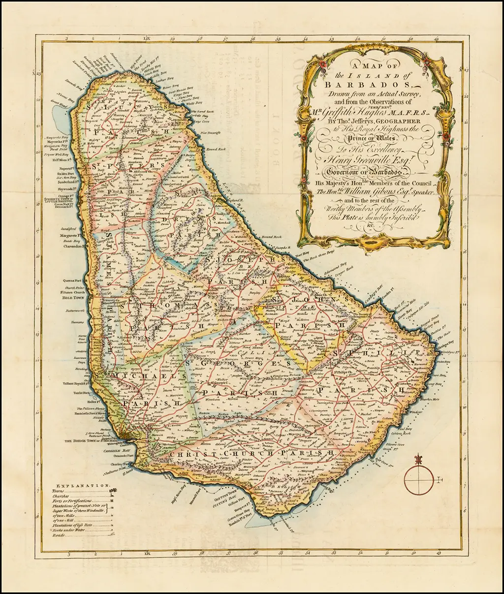 JEFFERYS (THOMAS) 1750 map