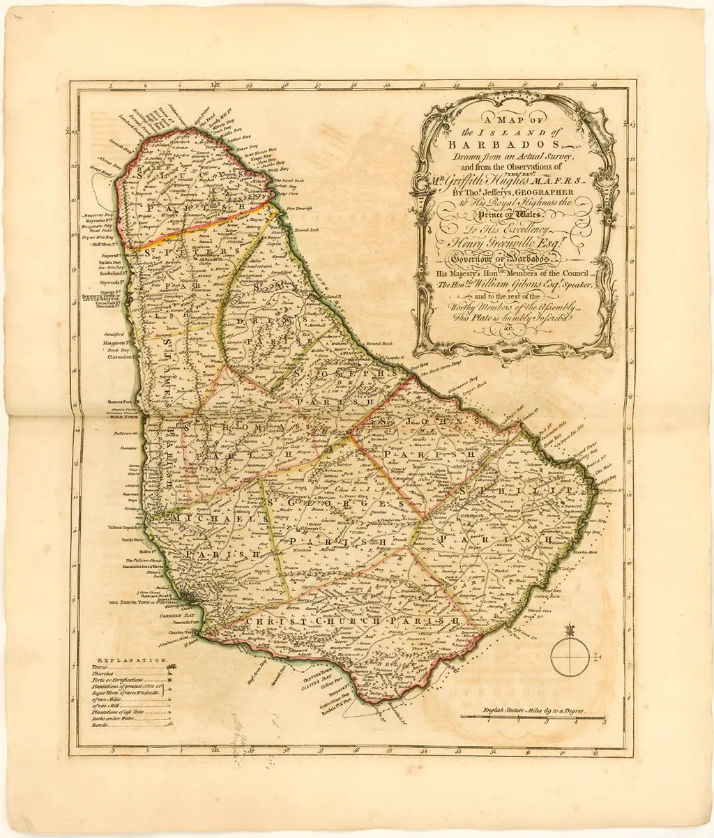 JEFFERYS (THOMAS) 1750 map