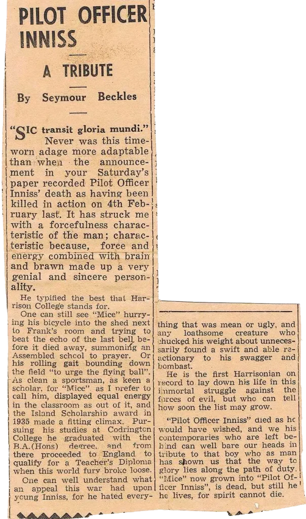 P/O George Harold Frederick Inniss