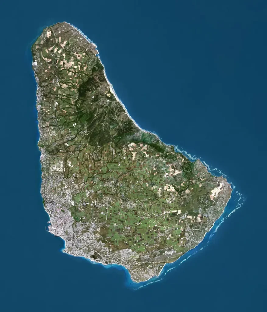 Maps & Satellite images of Barbados