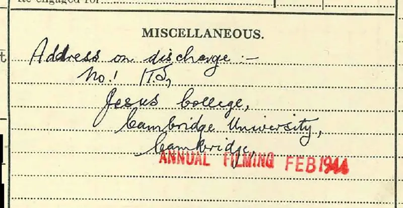 P/O George Harold Frederick Inniss Ros