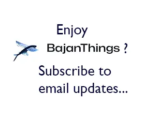 If you enjoy BajanThings then subscribe to email notifications when new posts are posted