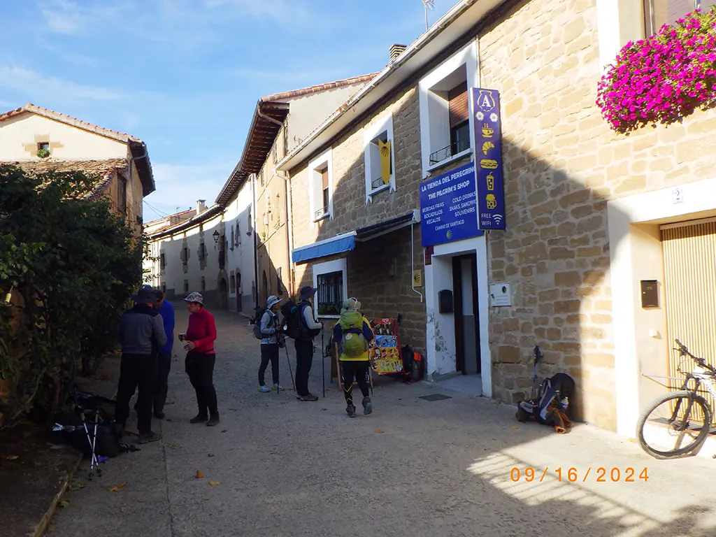 William walking the Camino de Santiago Frances