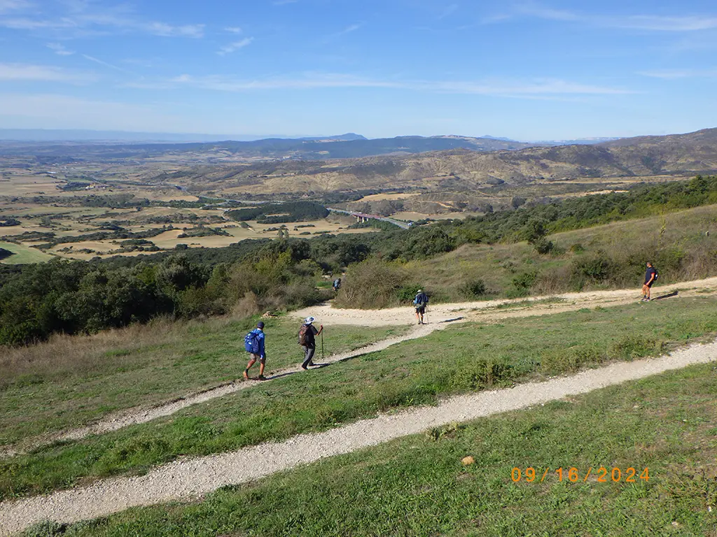 William walking the Camino de Santiago Frances