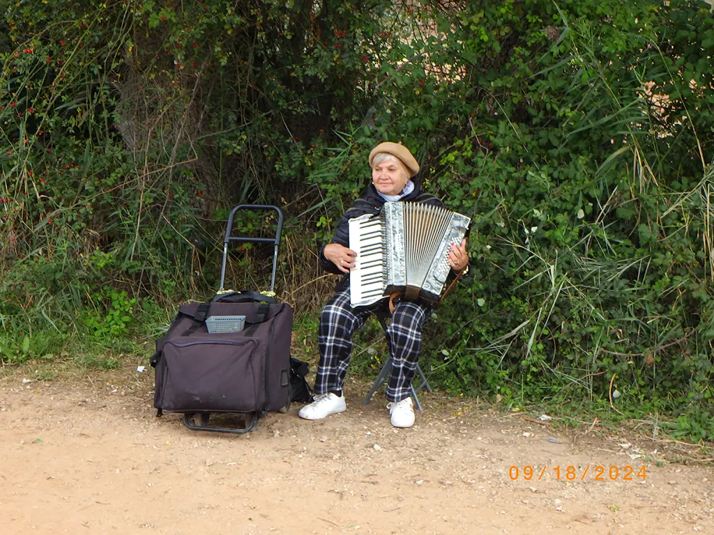 William walking the Camino de Santiago Frances