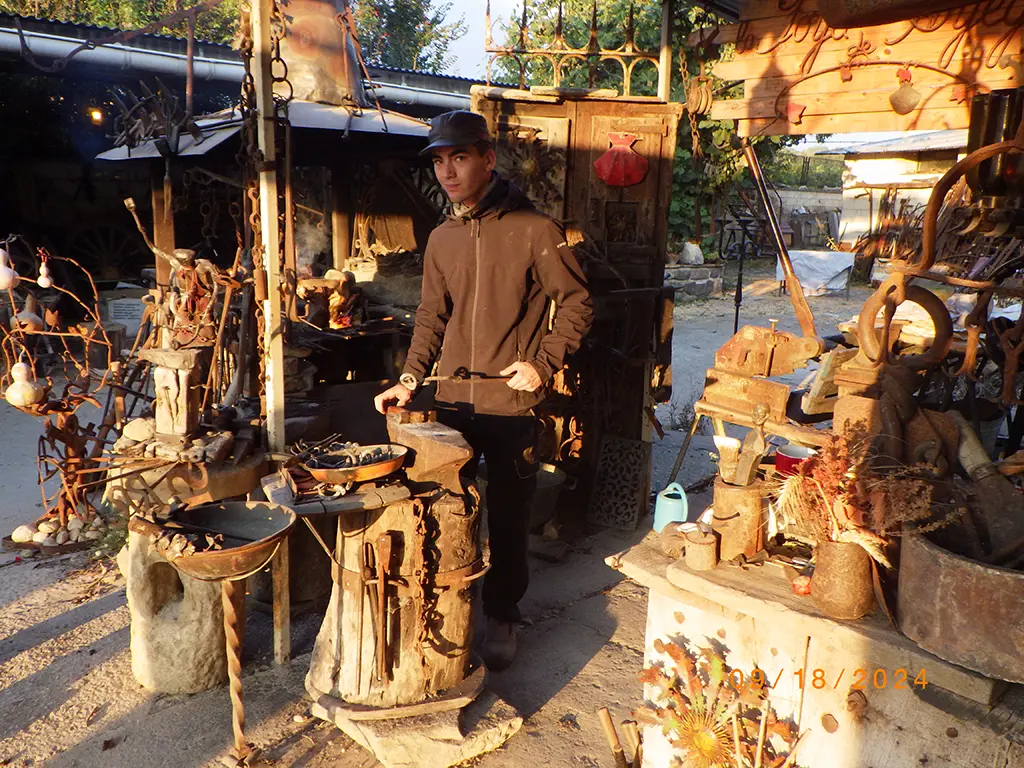 William walking the Camino de Santiago Frances