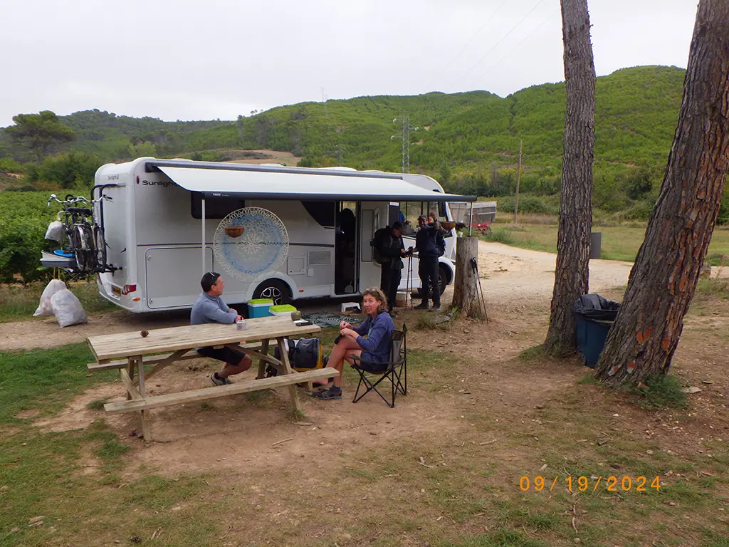 William walking the Camino de Santiago Frances