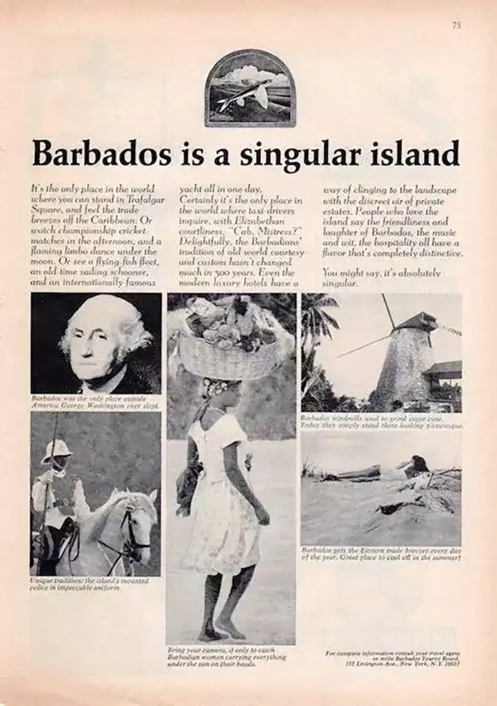 1964 Barbados Travel ad