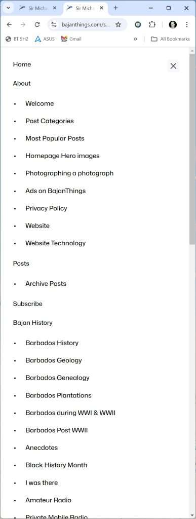 Mobile menu - Block theme