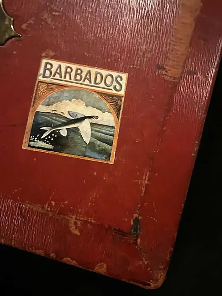 Sir Winston Churchill's briefcase that is on display at the The Cabinet War Rooms Whitehall.