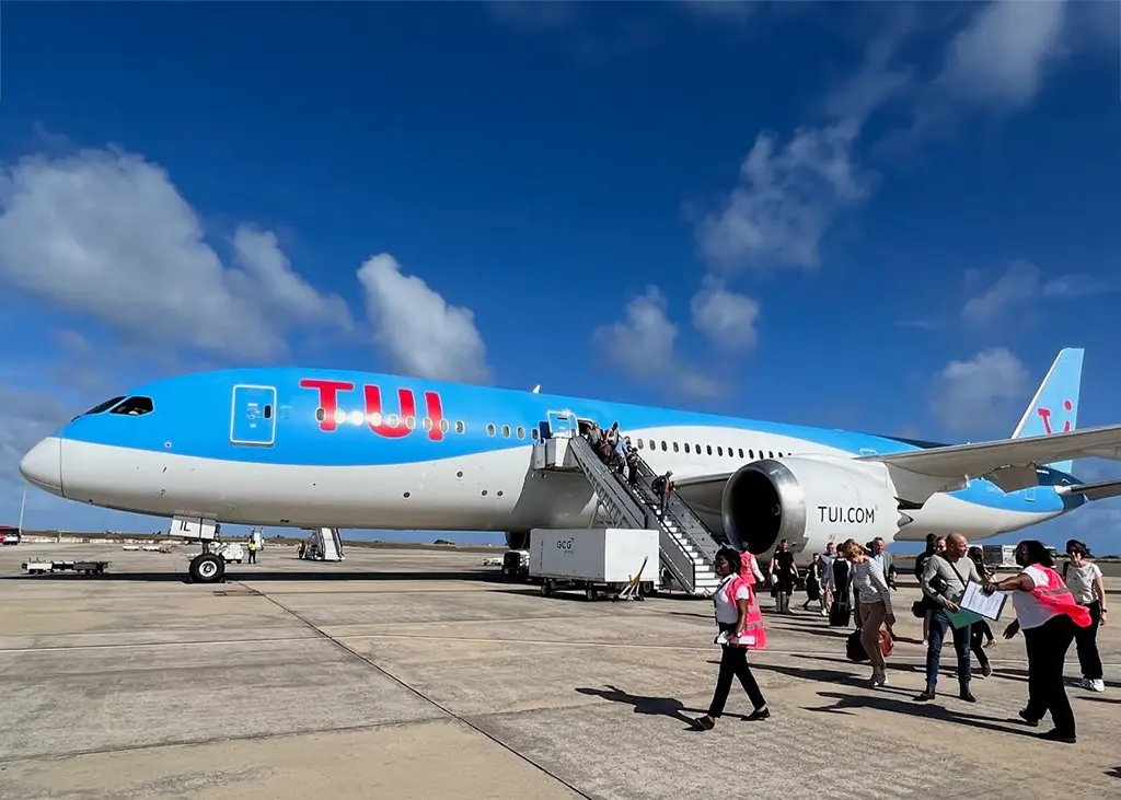 Flying TUI to Barbados
