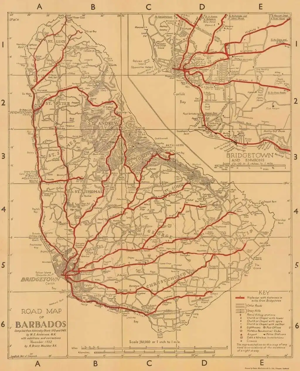 The Printed Maps of Barbados – Part 4: 1900 – 1980s
