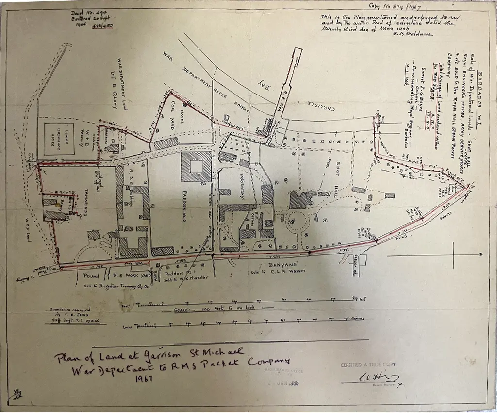 Col. Ernest JG Boyce plan of Garrison 1906