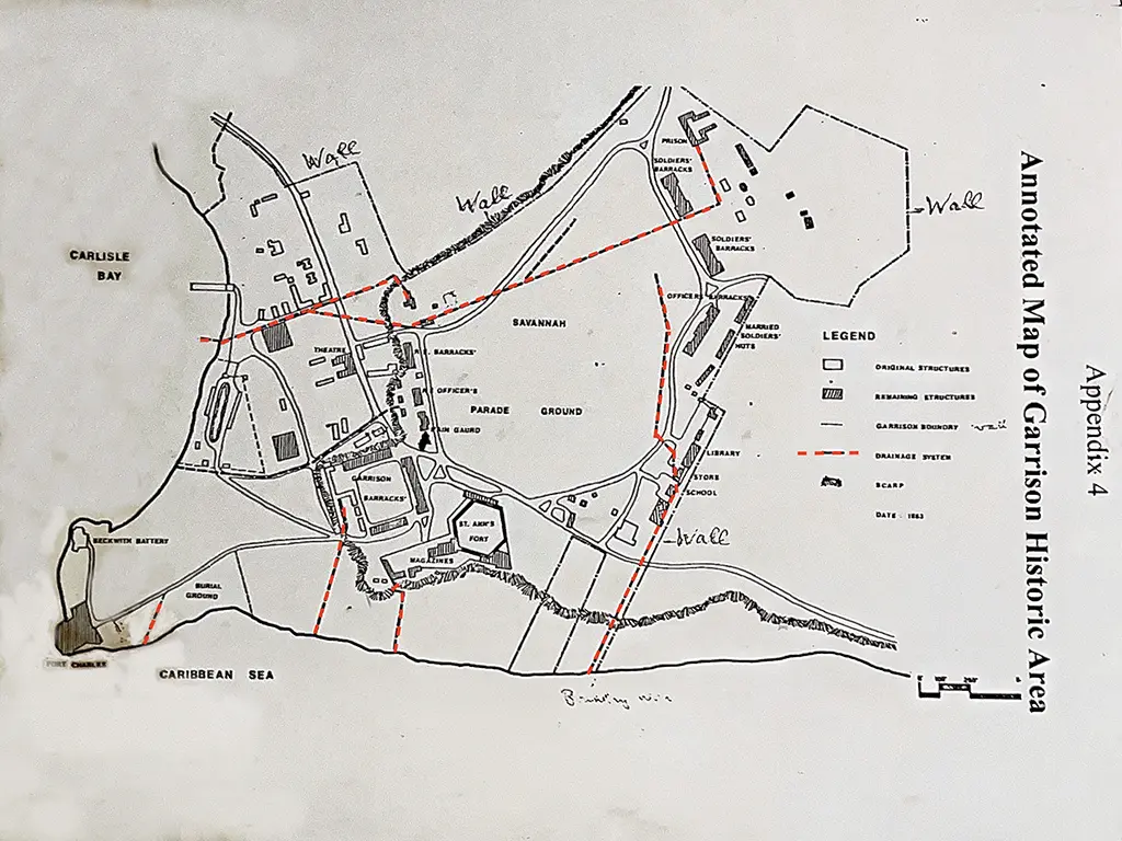 Annotated Map of Garrison Area