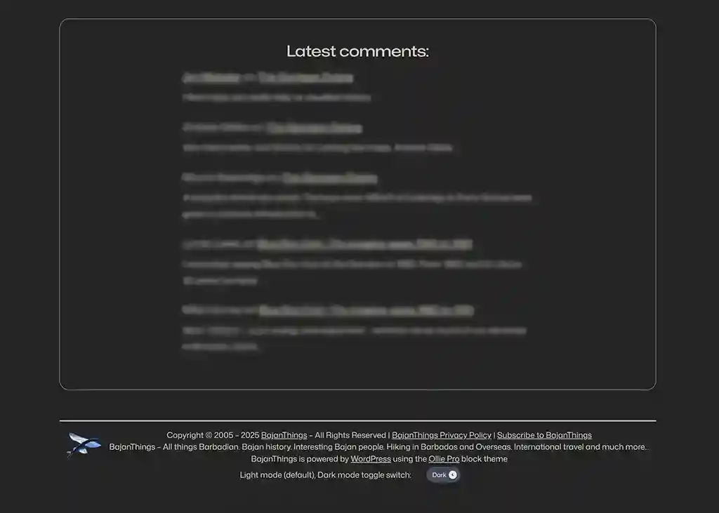 BajanThings - Dark mode switch