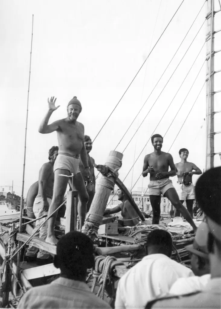 Ra II arrival in Barbados Careenage 12th July 1970