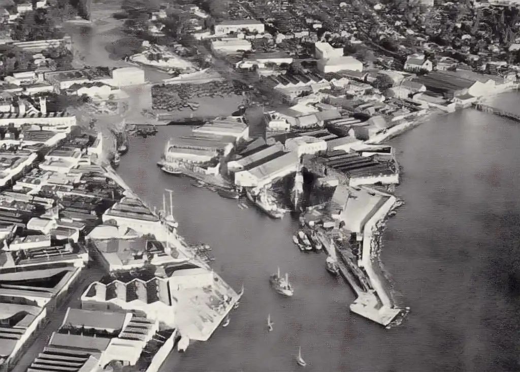Aerial view of Pierhead Bridgetown Barbados