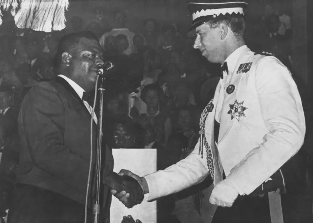 Prime Minister Errol Barrow and HR The Duke of Kent